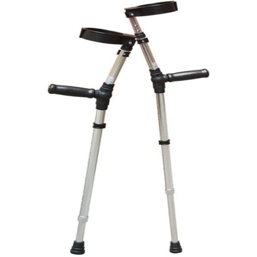 Par de muletas tipo canadiense talla grande aluminio