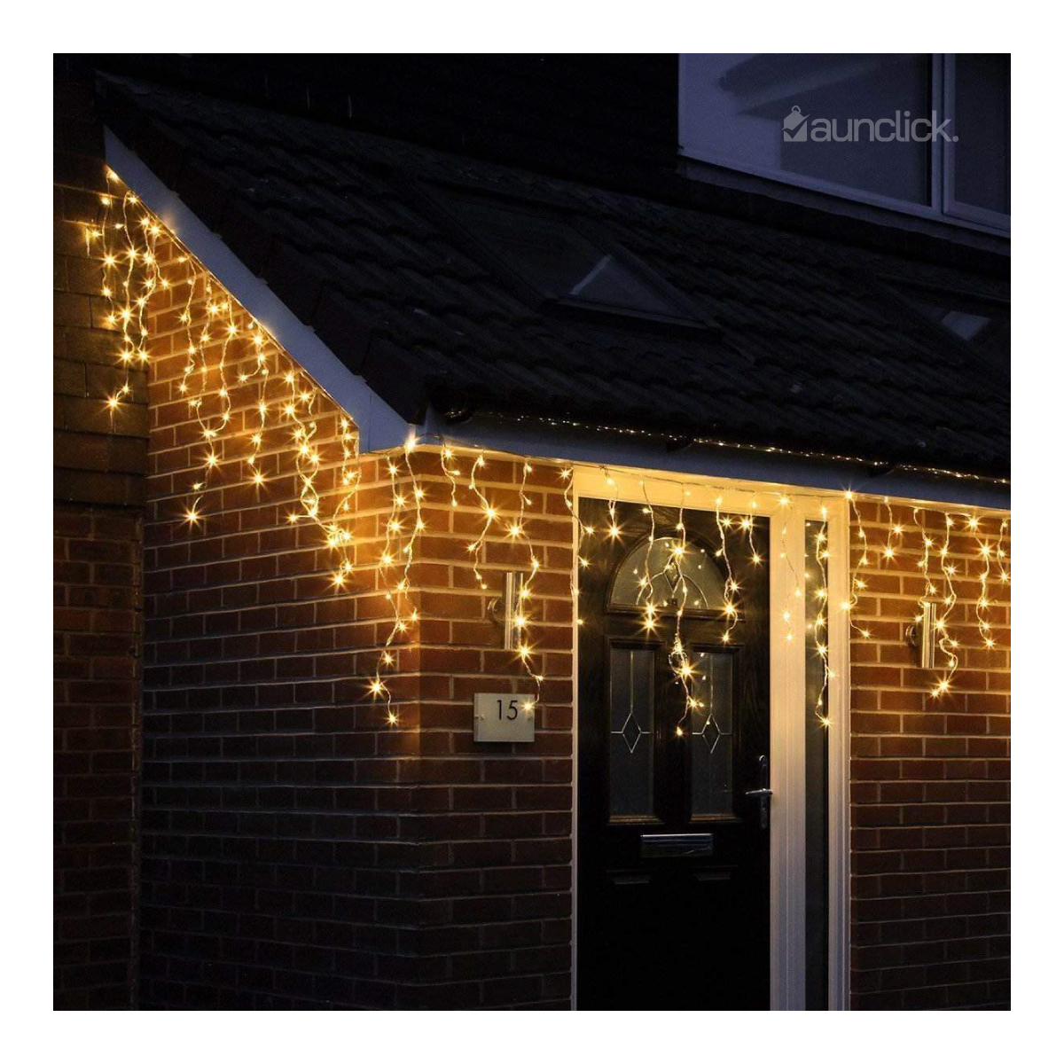 Serie Navideña Cascada Led 6 mts 300 Luces Navidad - Blanco Calido