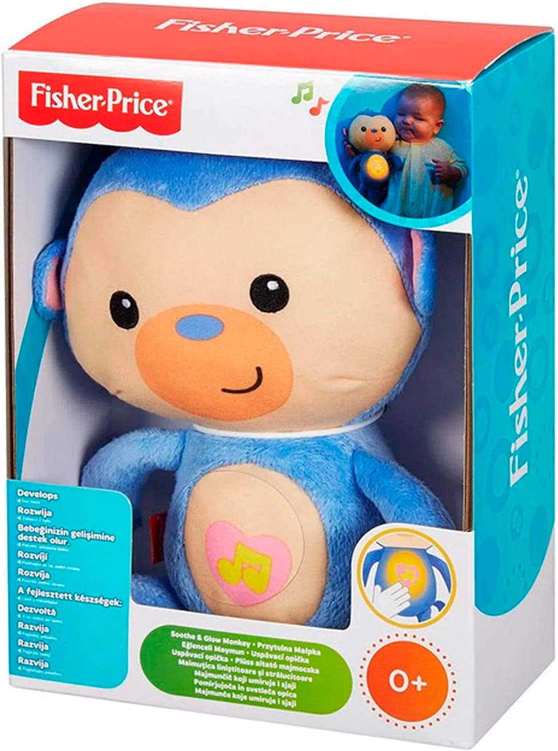Peluche Mono Chango Brillosos Luminosos Fisher Price CKV15 Mattel