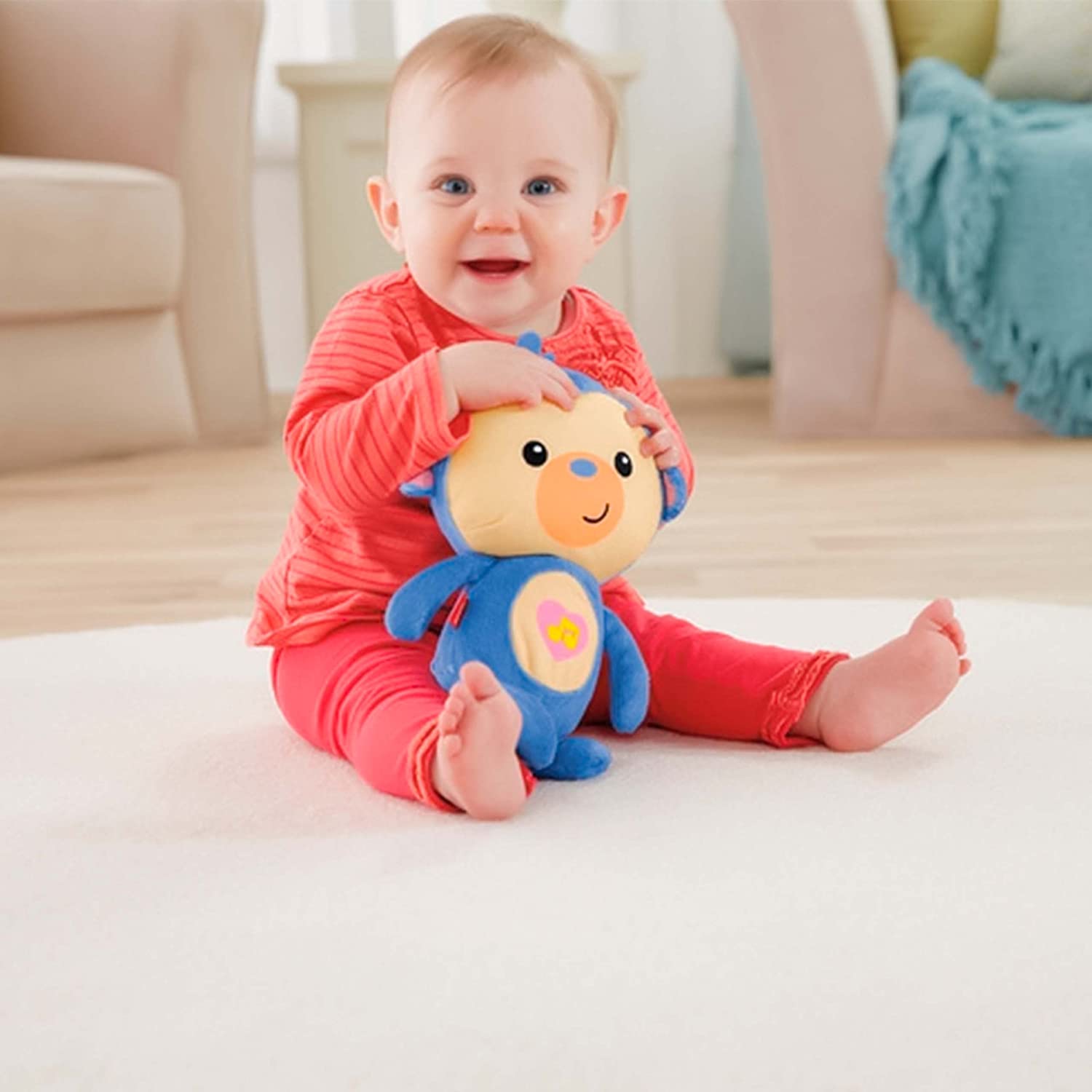 Peluche Mono Chango Brillosos Luminosos Fisher Price CKV15 Mattel