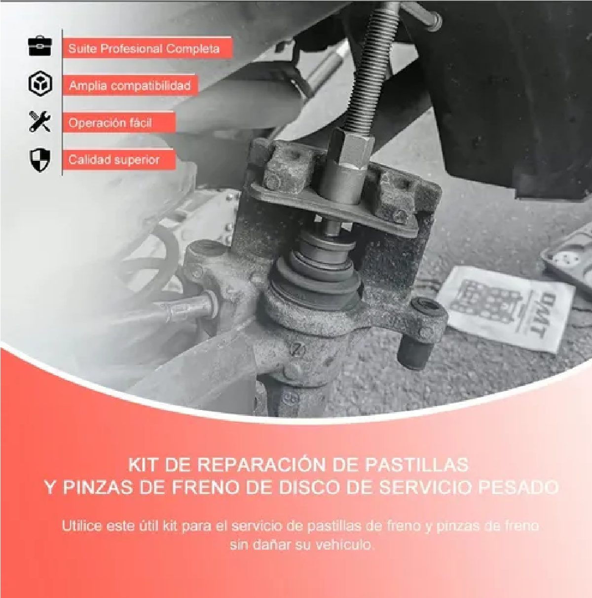 Juego Opresor Pistón Frenos Cambiar Balatas Auto Universa