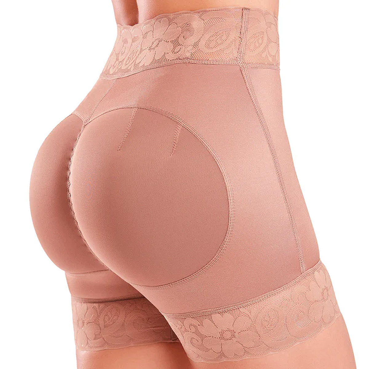Panty Faja Short Levanta Pompas Realce Natural, Fajas Colombianas Short Levanta Glúteos Control Abdominal Tricot, Panty Short Faja Colombiana Levanta Pompas Moldeadora De Figura