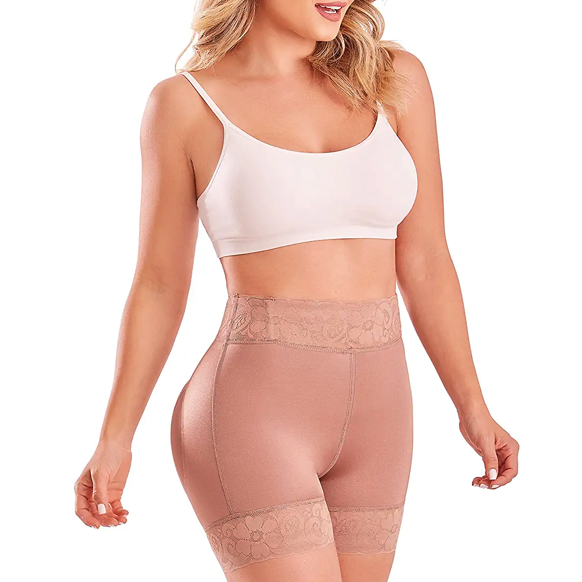 Panty Faja Short Levanta Pompas Realce Natural, Fajas Colombianas Short Levanta Glúteos Control Abdominal Tricot, Panty Short Faja Colombiana Levanta Pompas Moldeadora De Figura