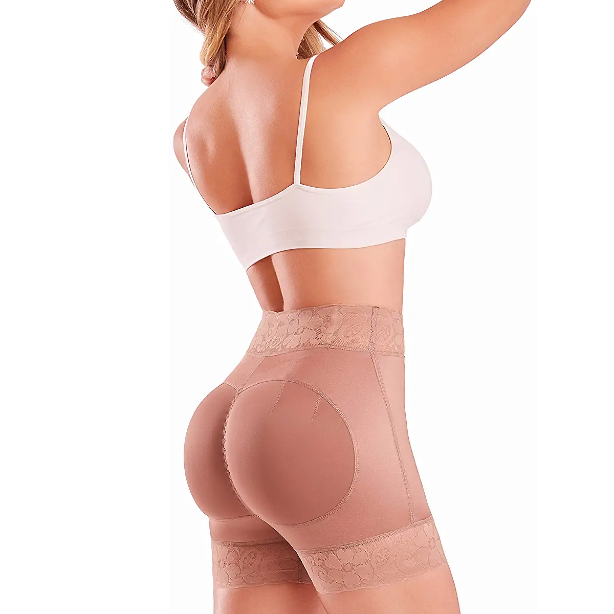 Panty Faja Short Levanta Pompas Realce Natural, Fajas Colombianas Short Levanta Glúteos Control Abdominal Tricot, Panty Short Faja Colombiana Levanta Pompas Moldeadora De Figura
