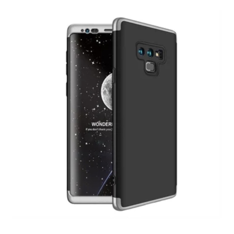 Protector de lujo fino Samsung Galaxy Note 9 Negro con Plata