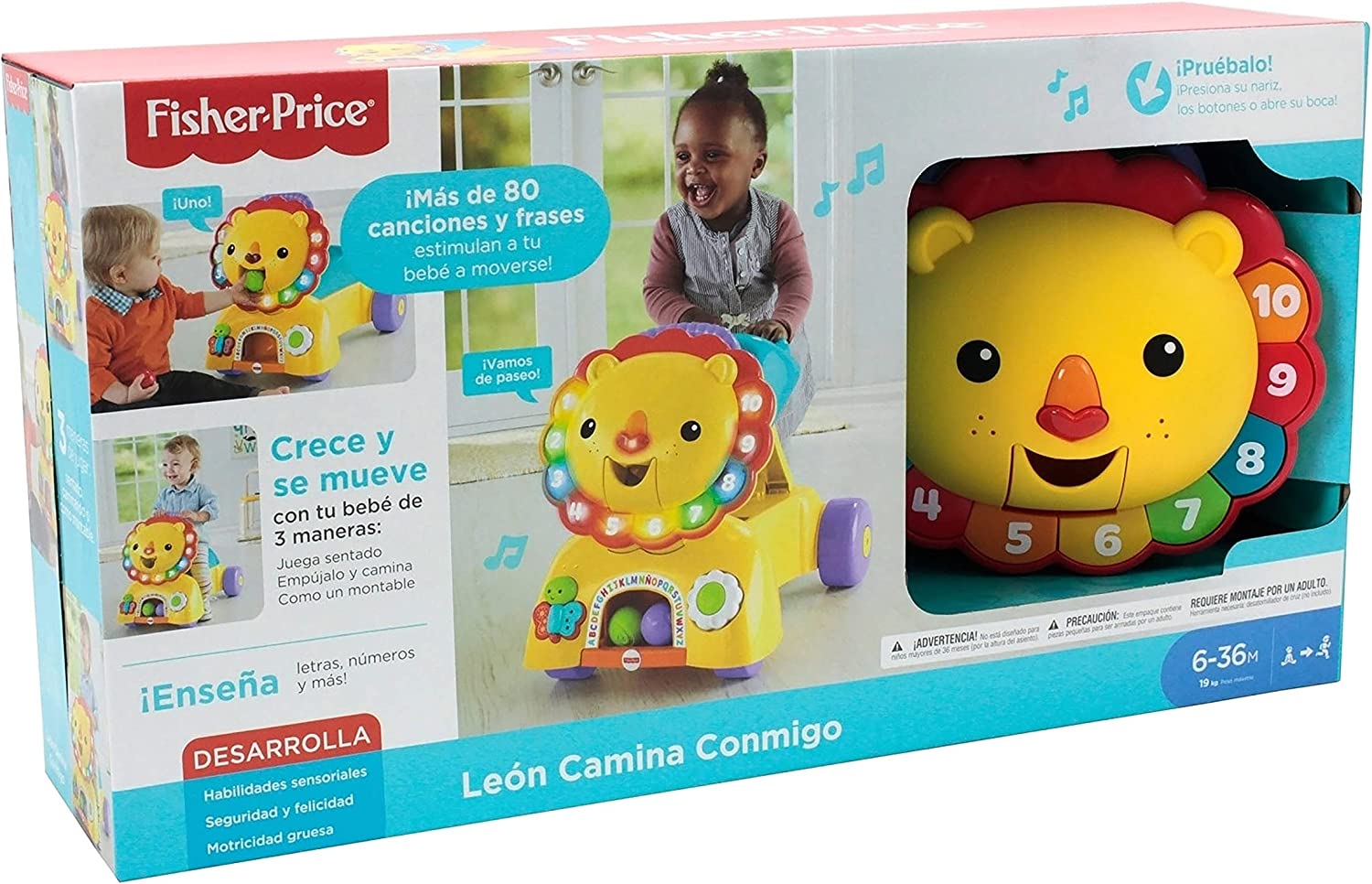 Montable Caminadora Leon Camina Conmigo DPM74 Fisher Price Mattel