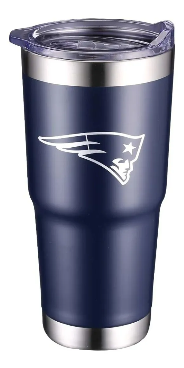 Termo Vaso 22 Oz Acero Inox, New England Patriots, Producto Oficial
