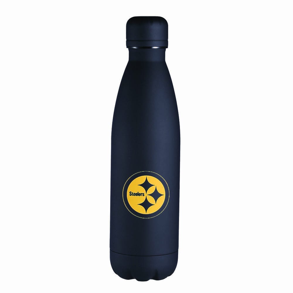 Termo Botella De Acero Inoxidable NFL, Producto Oficial, Pittsburgh Steelers