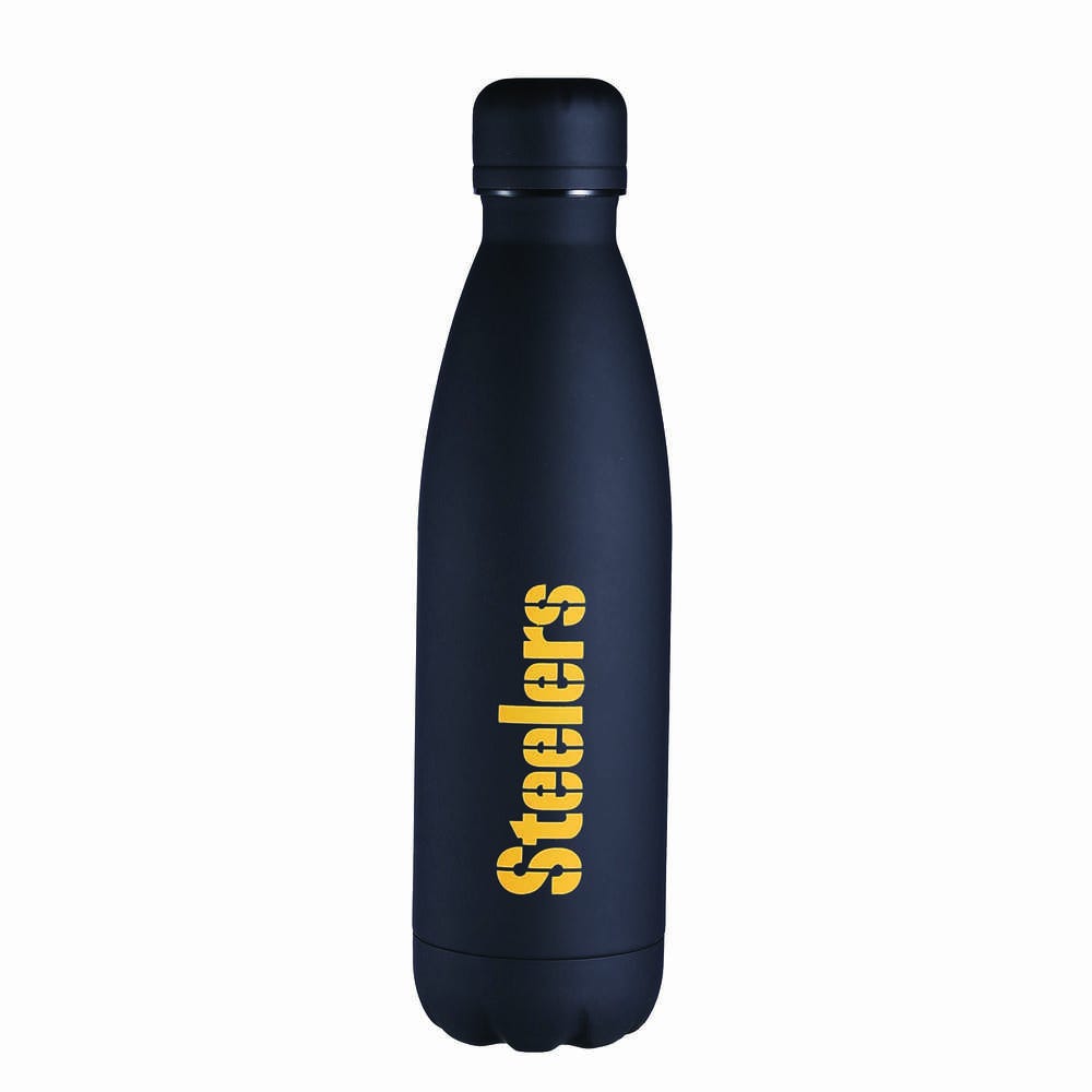 Termo Botella De Acero Inoxidable NFL, Producto Oficial, Pittsburgh Steelers