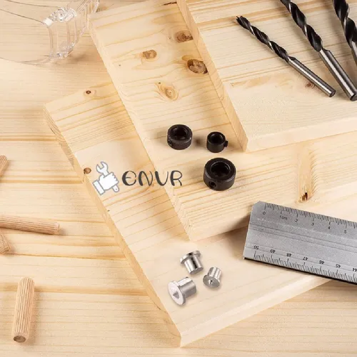 Kit Tapones Centradores Guias Para Tarugos De Madera