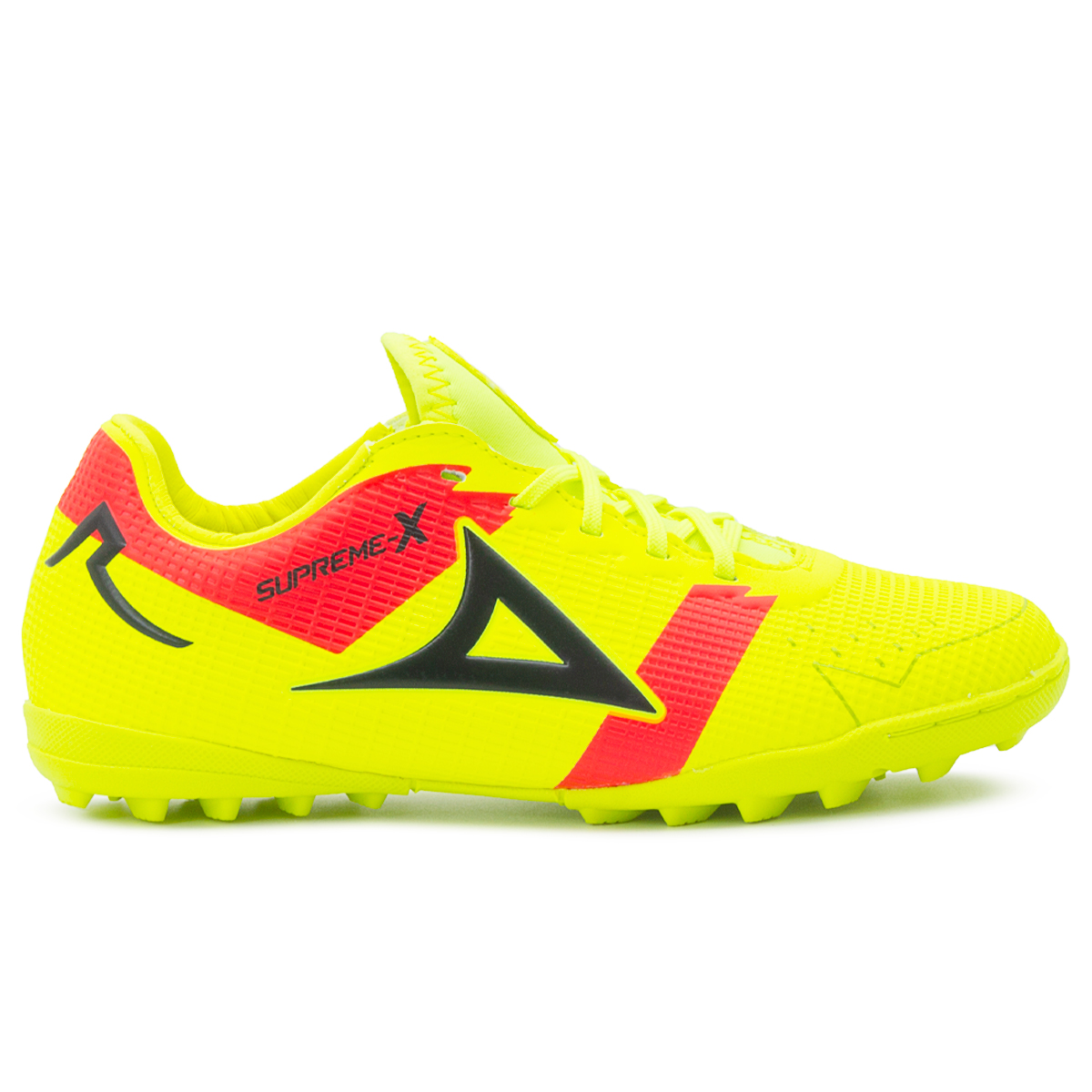 Tenis Futbol Rápido Juvenil Pirma Cosido Amarillo 22-24.5