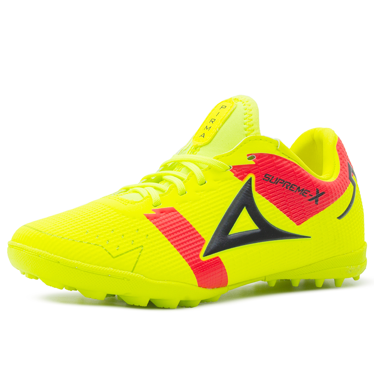 Tenis Futbol Rápido Juvenil Pirma Cosido Amarillo 22-24.5