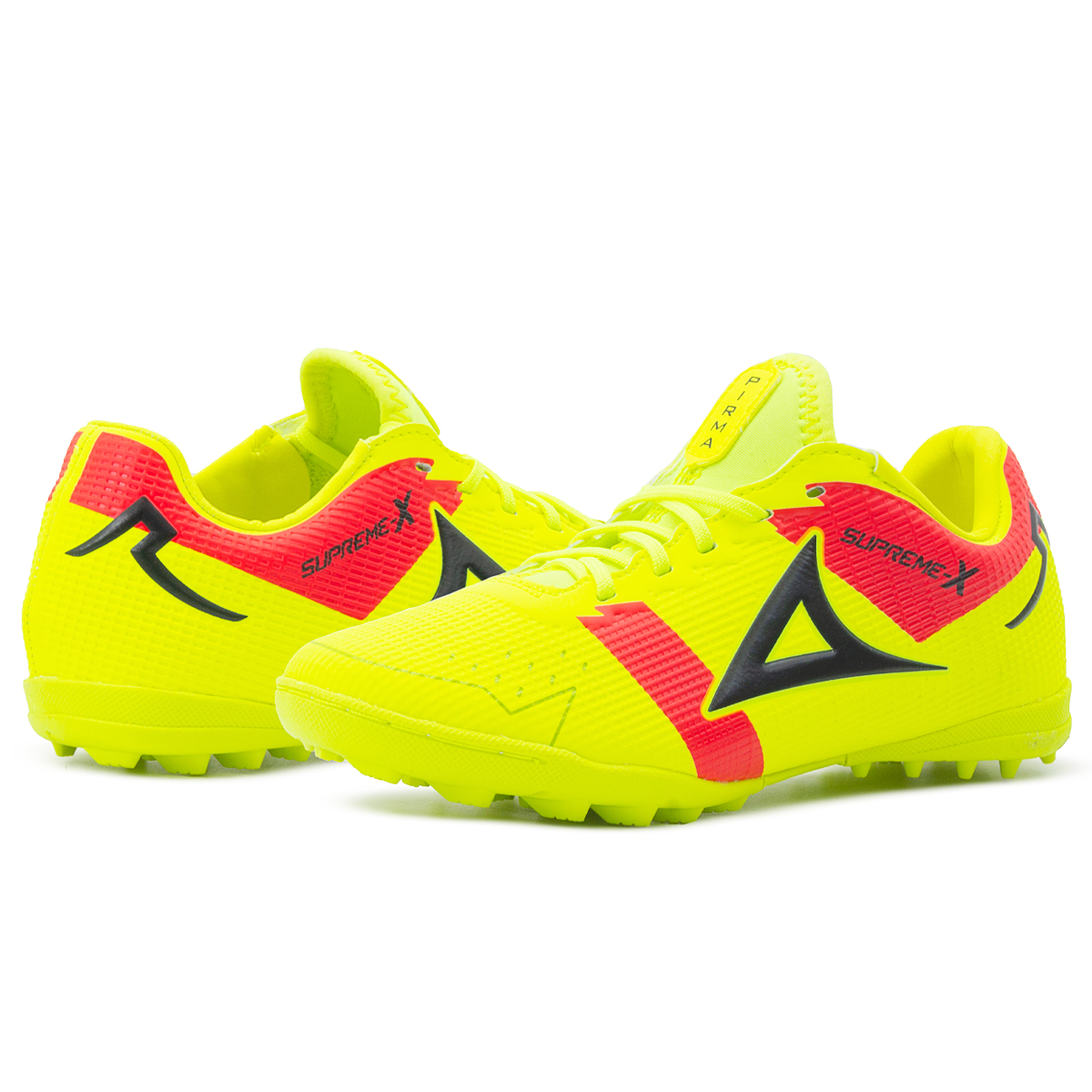 Tenis Futbol Rápido Juvenil Pirma Cosido Amarillo 22-24.5