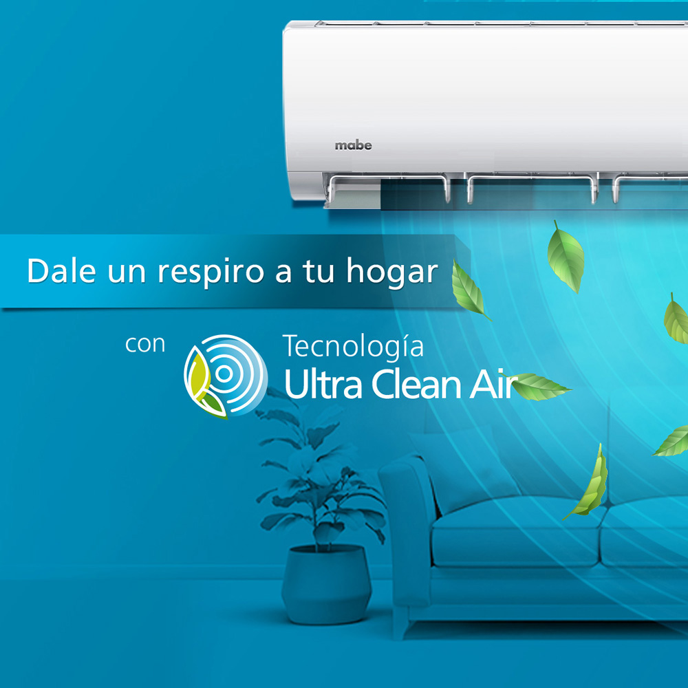 Minisplit Tradicional Frío/Calor 220 V 12,000 BTU´s Blanco Mabe - MMT12HDBWCAM2