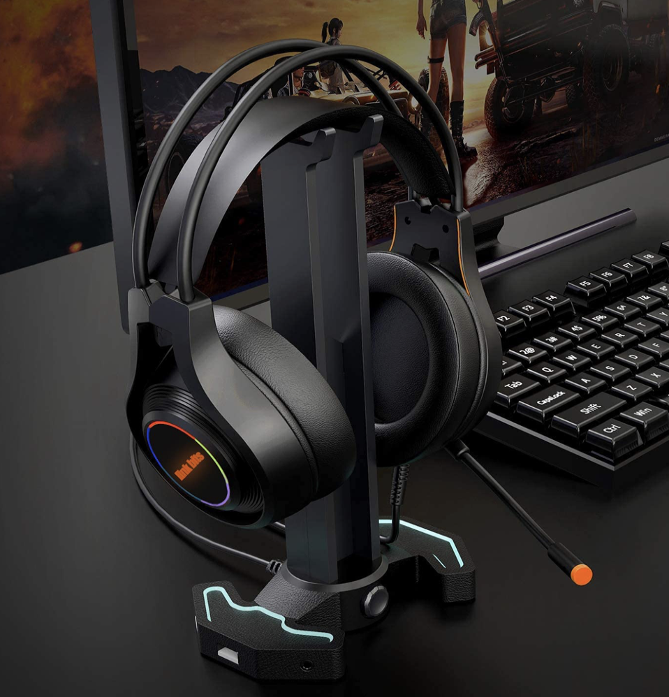 Audifonos Gamer Diadema/microfono Ajustables Luz Rgb 50mw