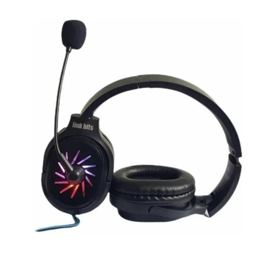 Diadema Audifono Gamer Con Luz Rgb Adg-06