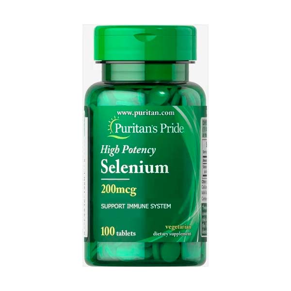 Puritans Pride Selenio Selenium 200 Mcg 100 Tabletas