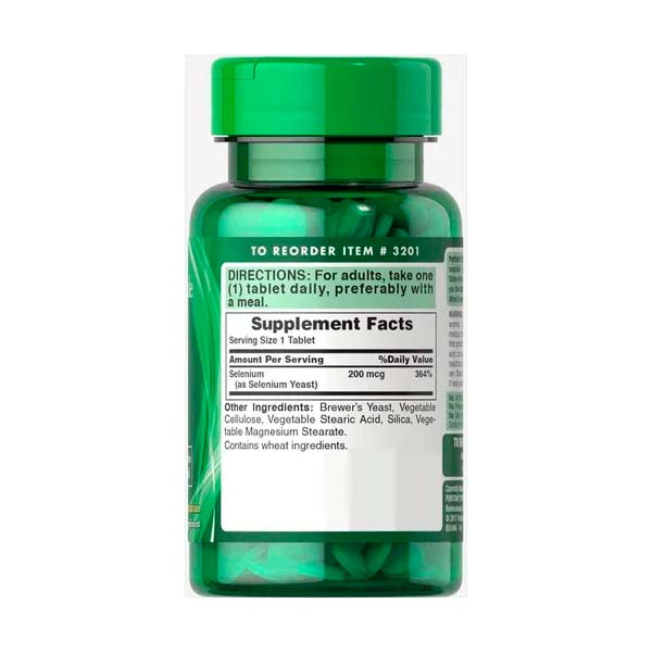 Puritans Pride Selenio Selenium 200 Mcg 100 Tabletas