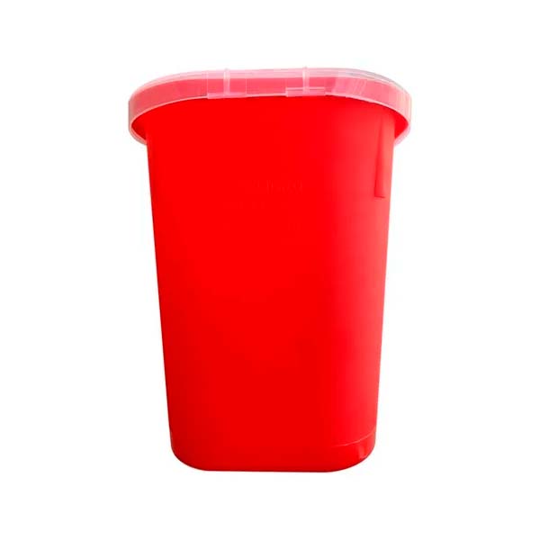 Contenedor Rojo Para Residuos Peligrosos Punzocortantes Rpbi de 1 Lt