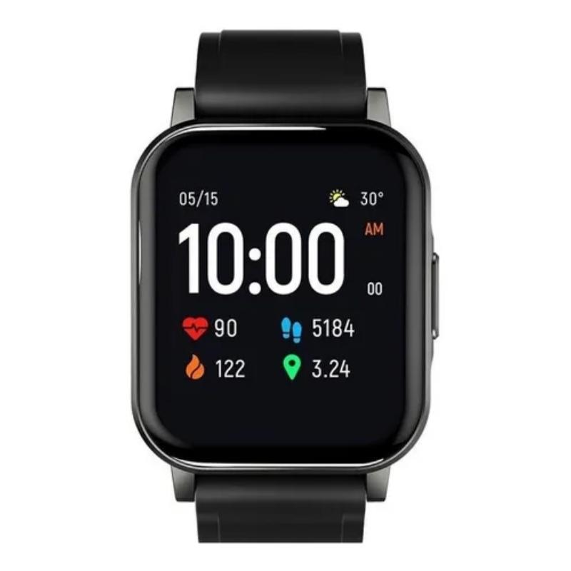 Smartwatch Haylou Smart Watch 2 1.28" caja negra, malla black de silicona LS02