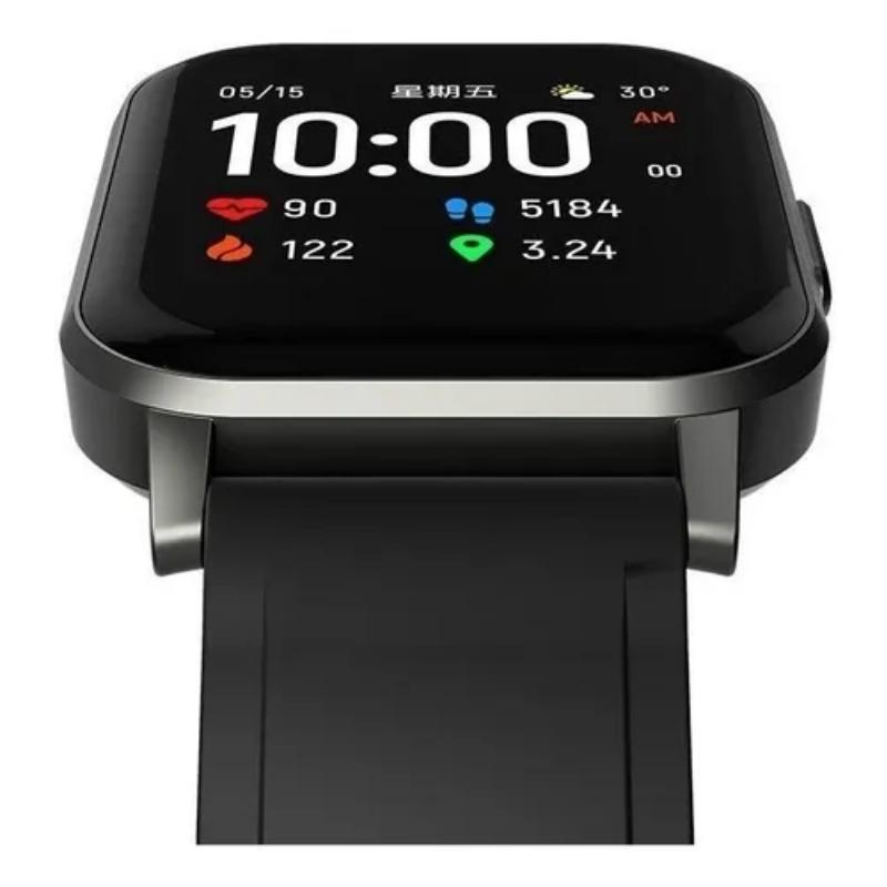 Smartwatch Haylou Smart Watch 2 1.28" caja negra, malla black de silicona LS02