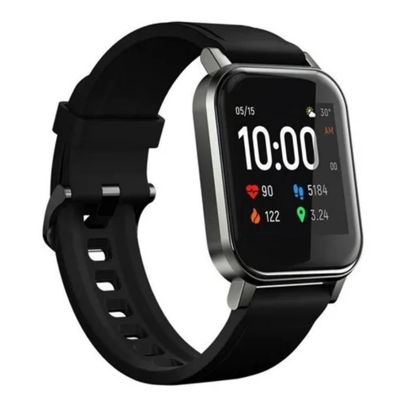 Smartwatch Haylou Smart Watch 2 1.28" caja negra, malla black de silicona LS02