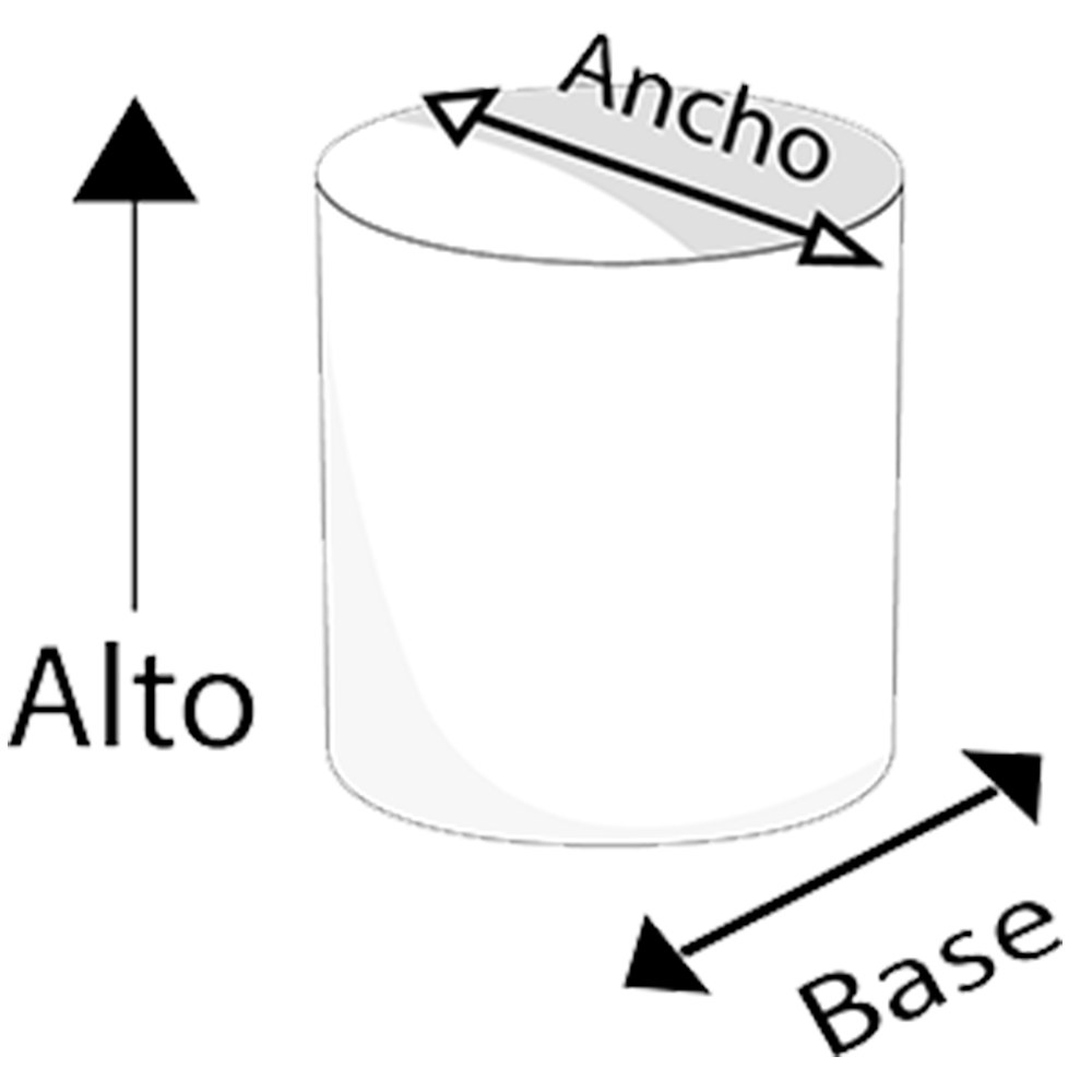 Maceta de fibra de vidrio modelo Cilindro 20 chocolate*