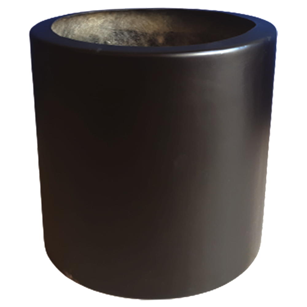Maceta de fibra de vidrio modelo Cilindro 30cm chocolate*