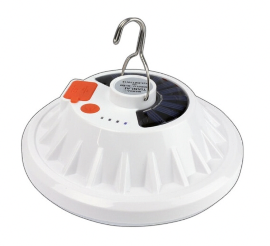 Foco Led Portatil Recargable Panelsolar Cargador 15w Tianlai
