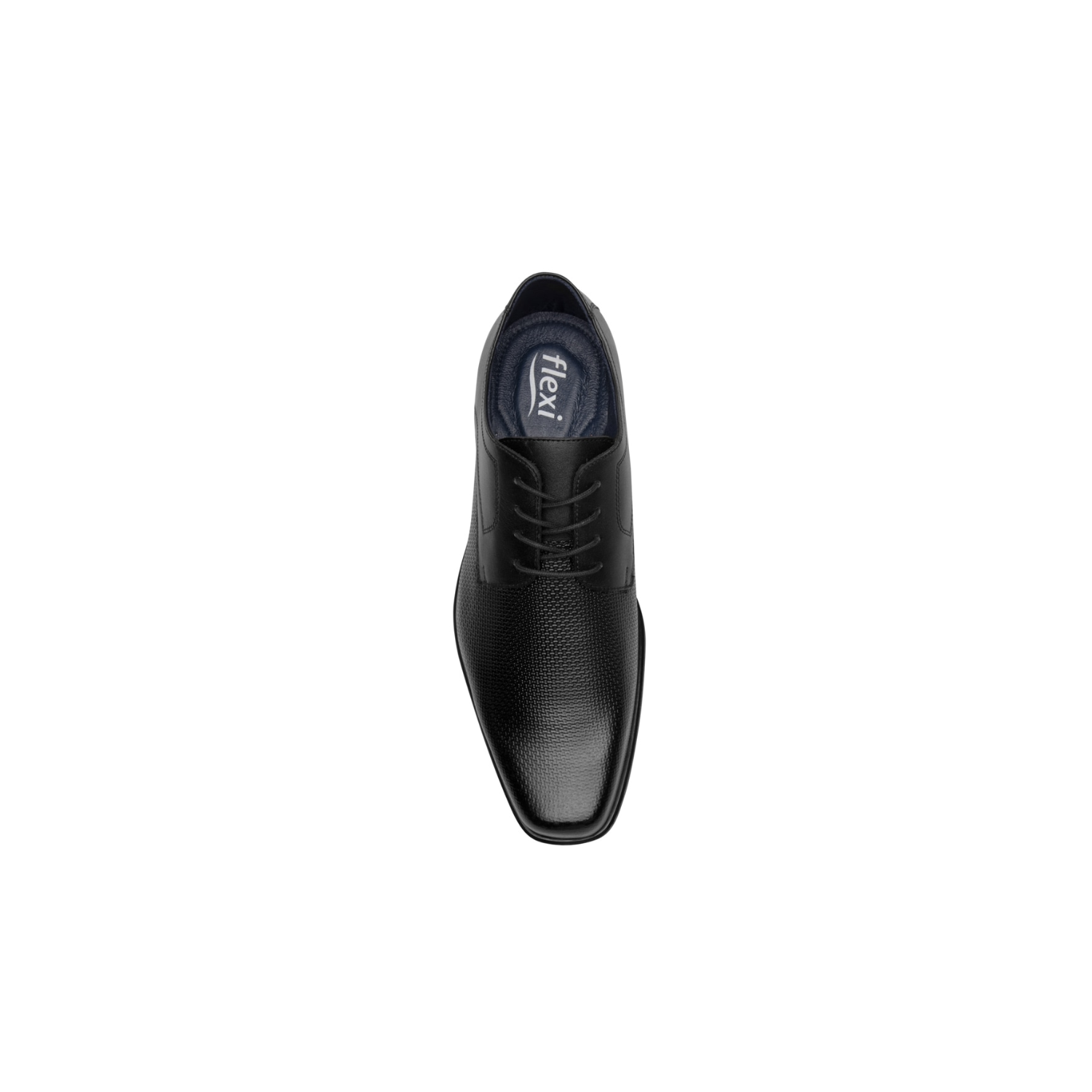 Zapato Derby Con Agujetas Flexi Para Hombre Estilo 90718 Negro