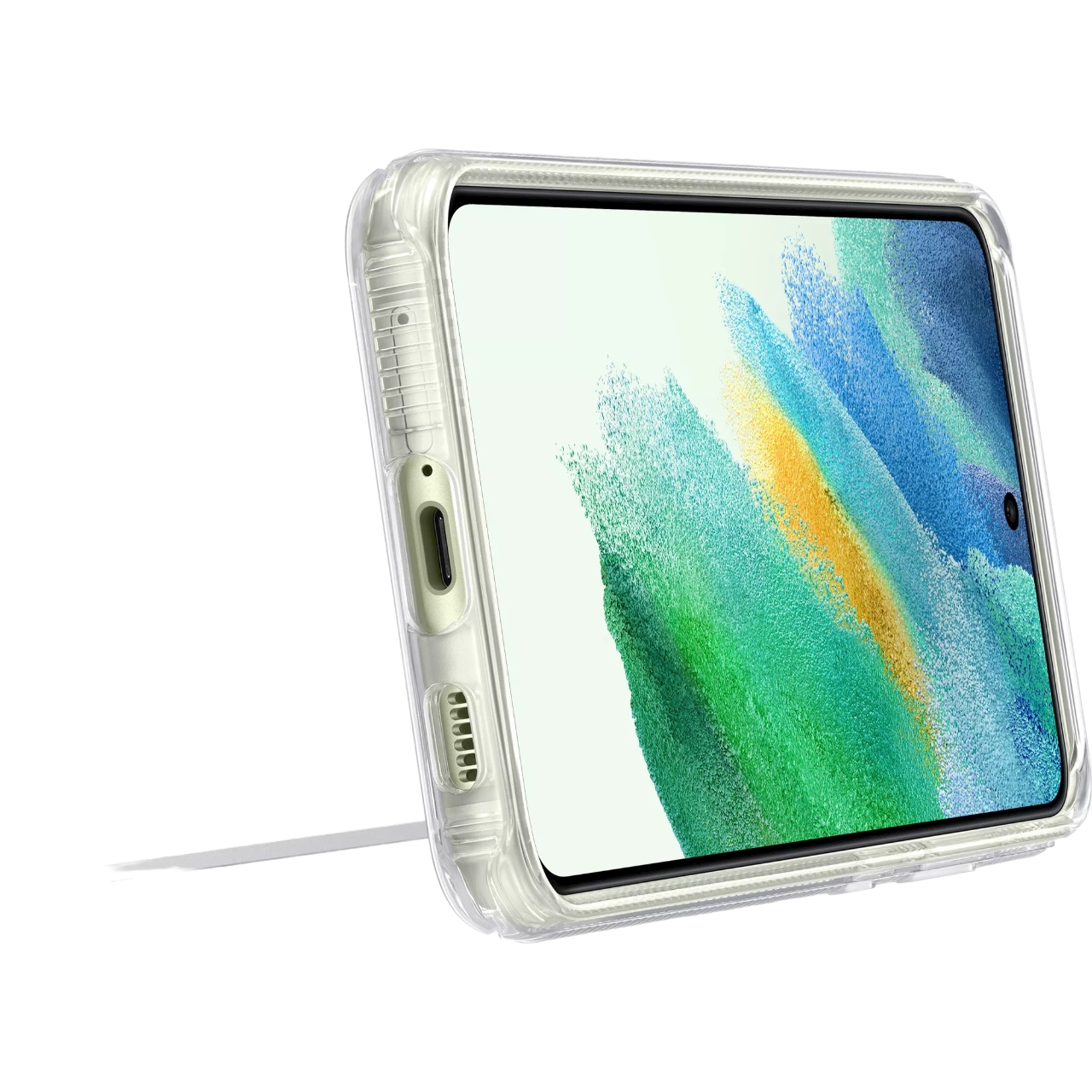 Funda Samsung Clear Standing Cover para Galaxy S21 FE