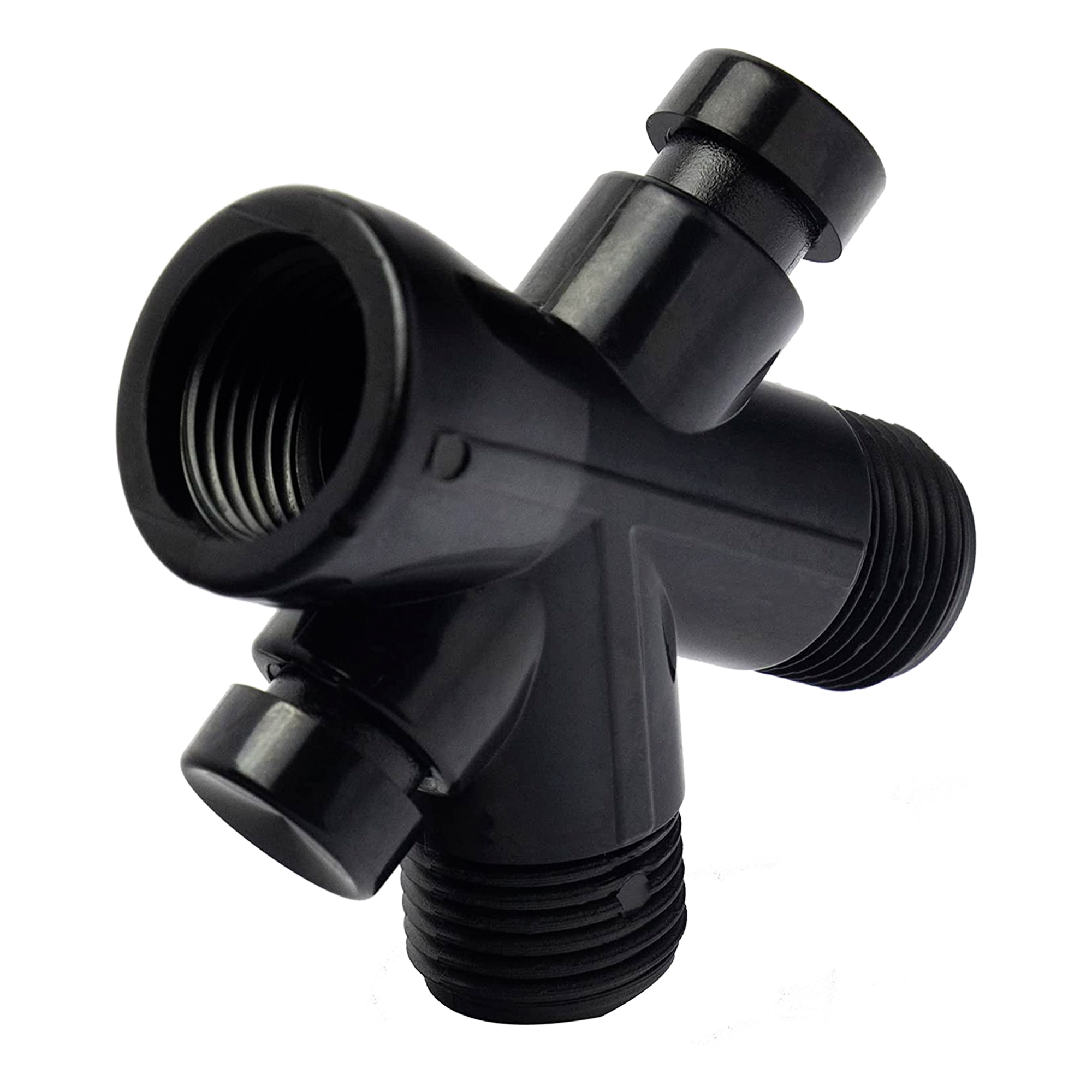 CNX Regadera Cuadrada 8" en Negro Mate, incluye regadera de mano tipo teléfono, Fácil de Instalar