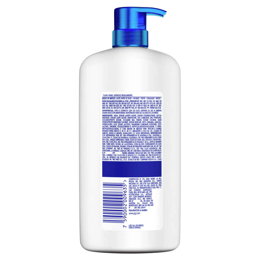 Head & Shoulders Limpieza Renovadora Shampoo Control Caspa 1000 ml