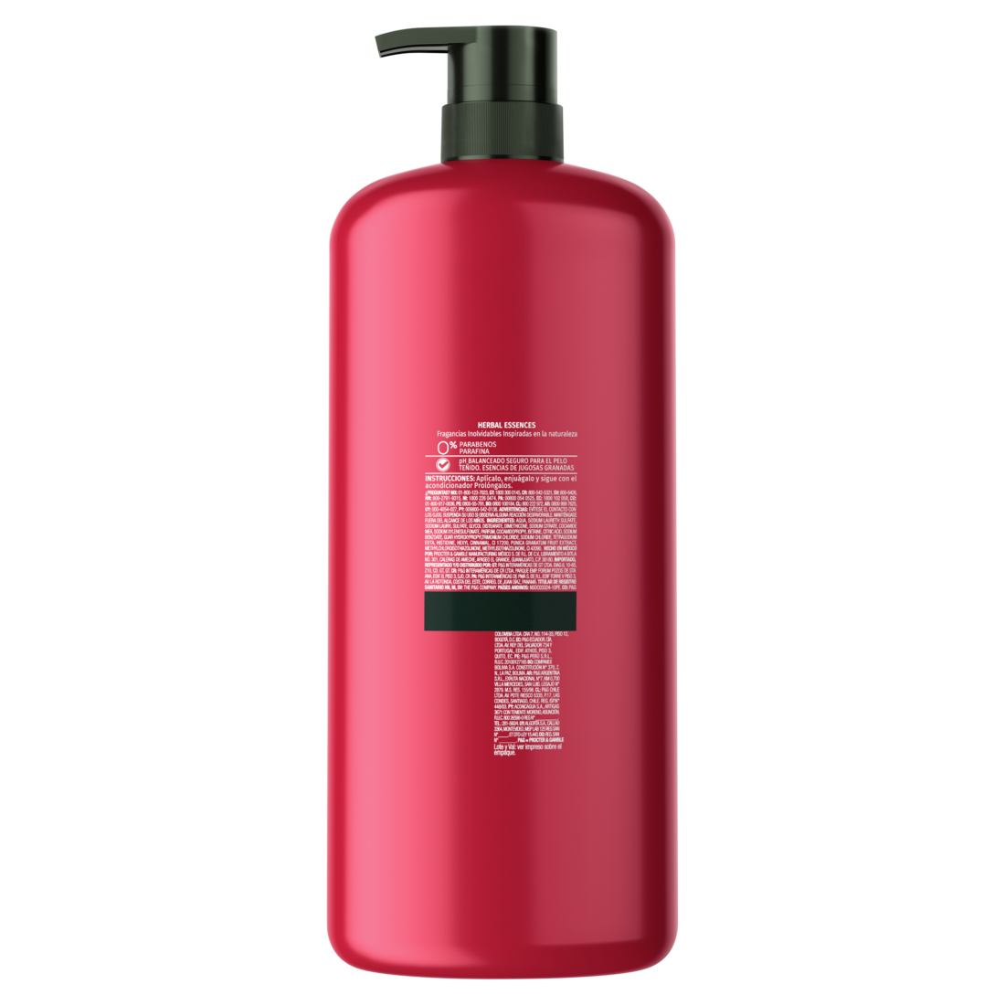 Pack de 9 pzs de Shampoo Herbal Essences Prolóngalo 1 lt. c/u