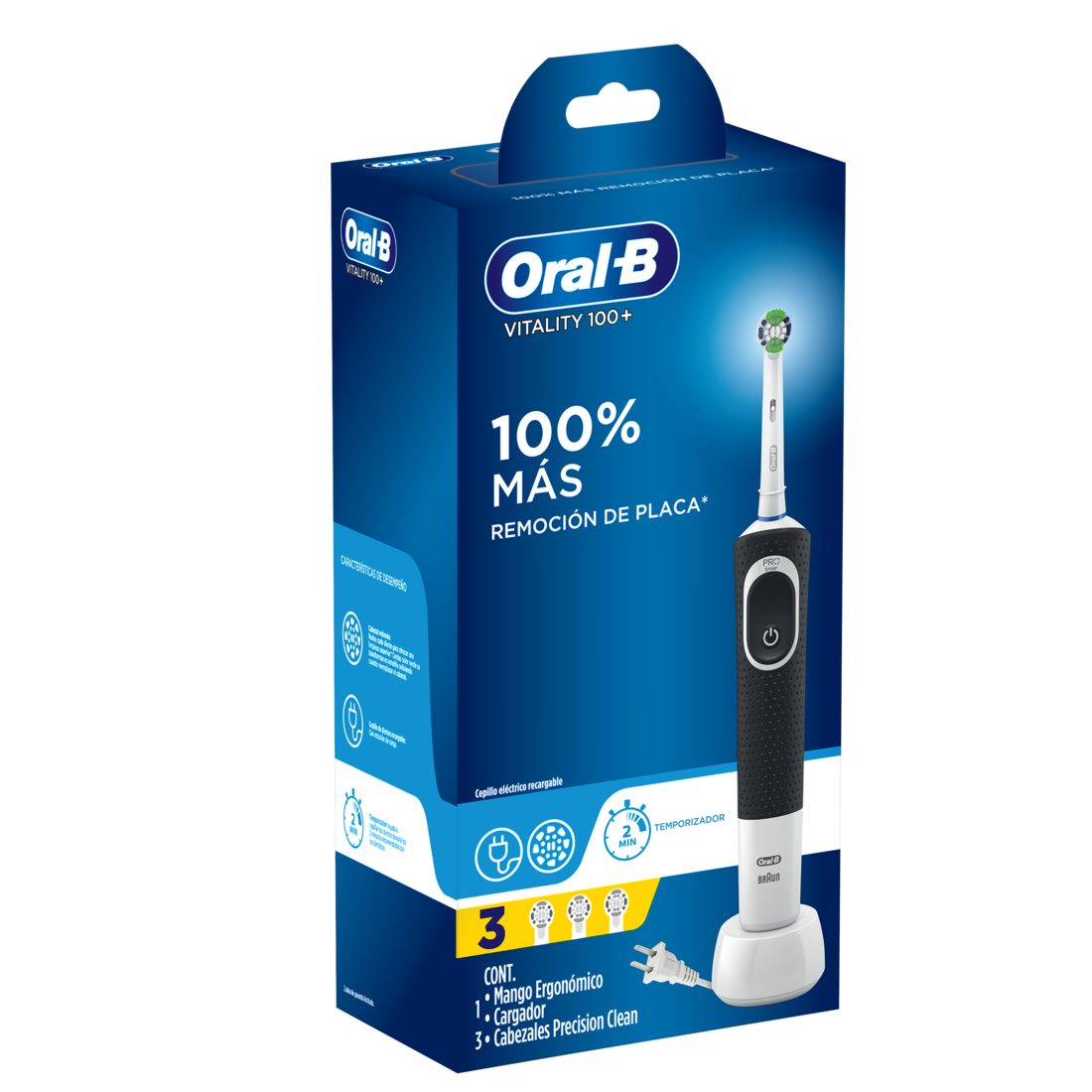 Soporte para cepillo de dientes eléctrico Oral B, Base de soporte para  cabezal de cepillo de dientes, cubierta de caja con orificio de cargador  para Baño