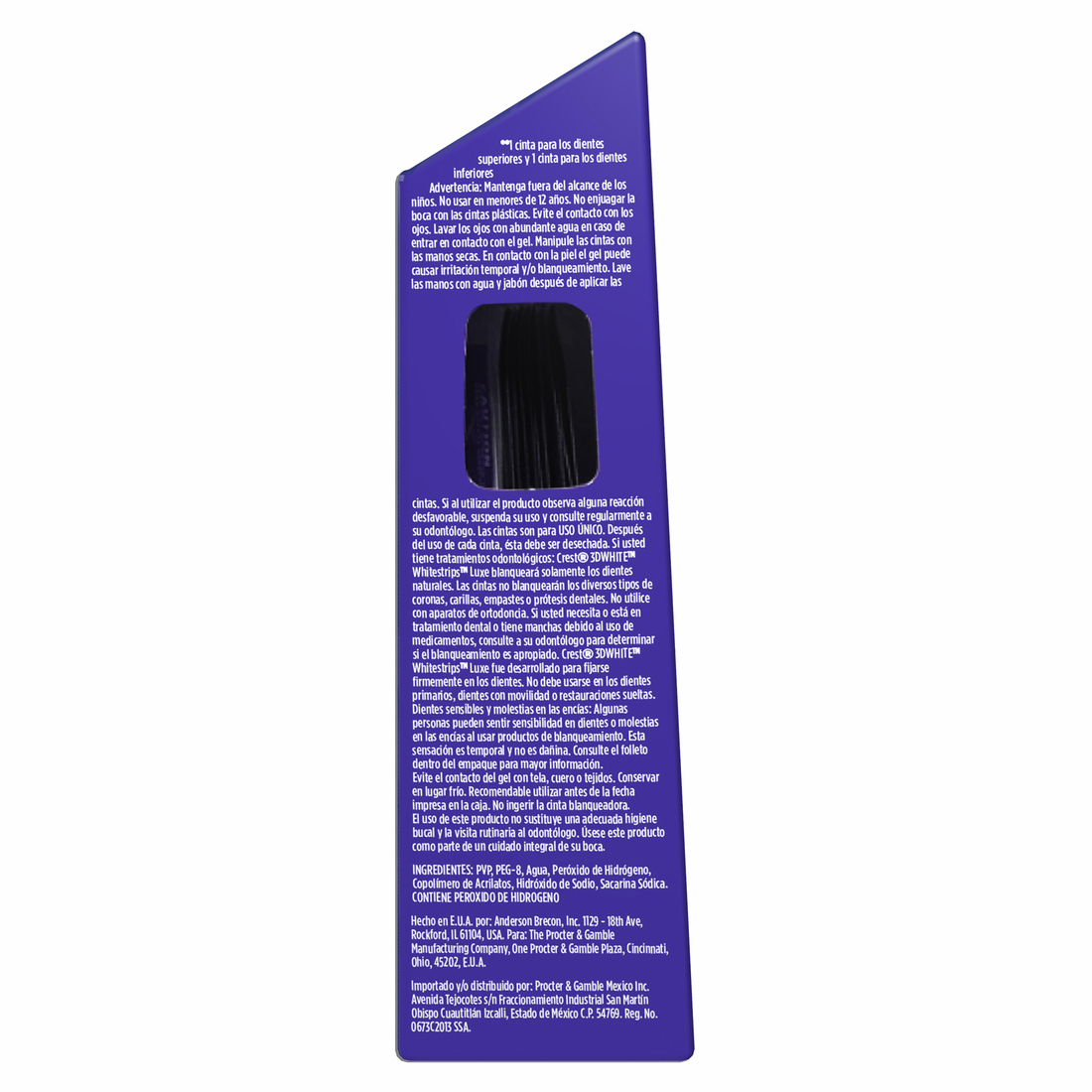 Crest 3D White Luxe Cintas Blanqueadoras Con Gel Para Los Dientes 28 Unidades