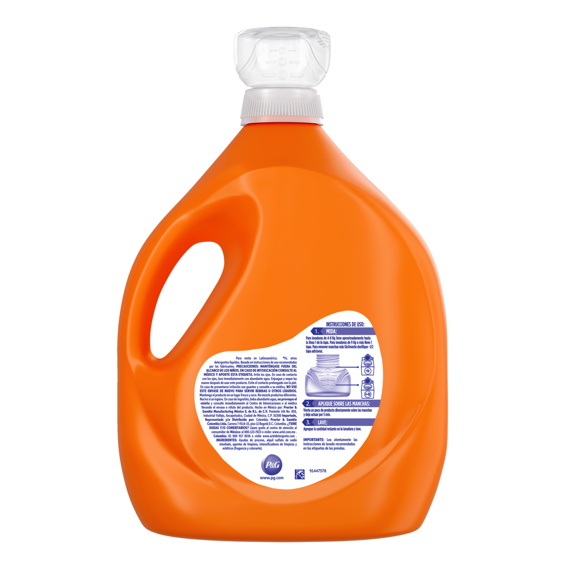 Ace Limpieza Completa Con Un Toque De Downy Detergente Líquido Concentrado Para Lavar Ropa Blanca Y De Color 5 l