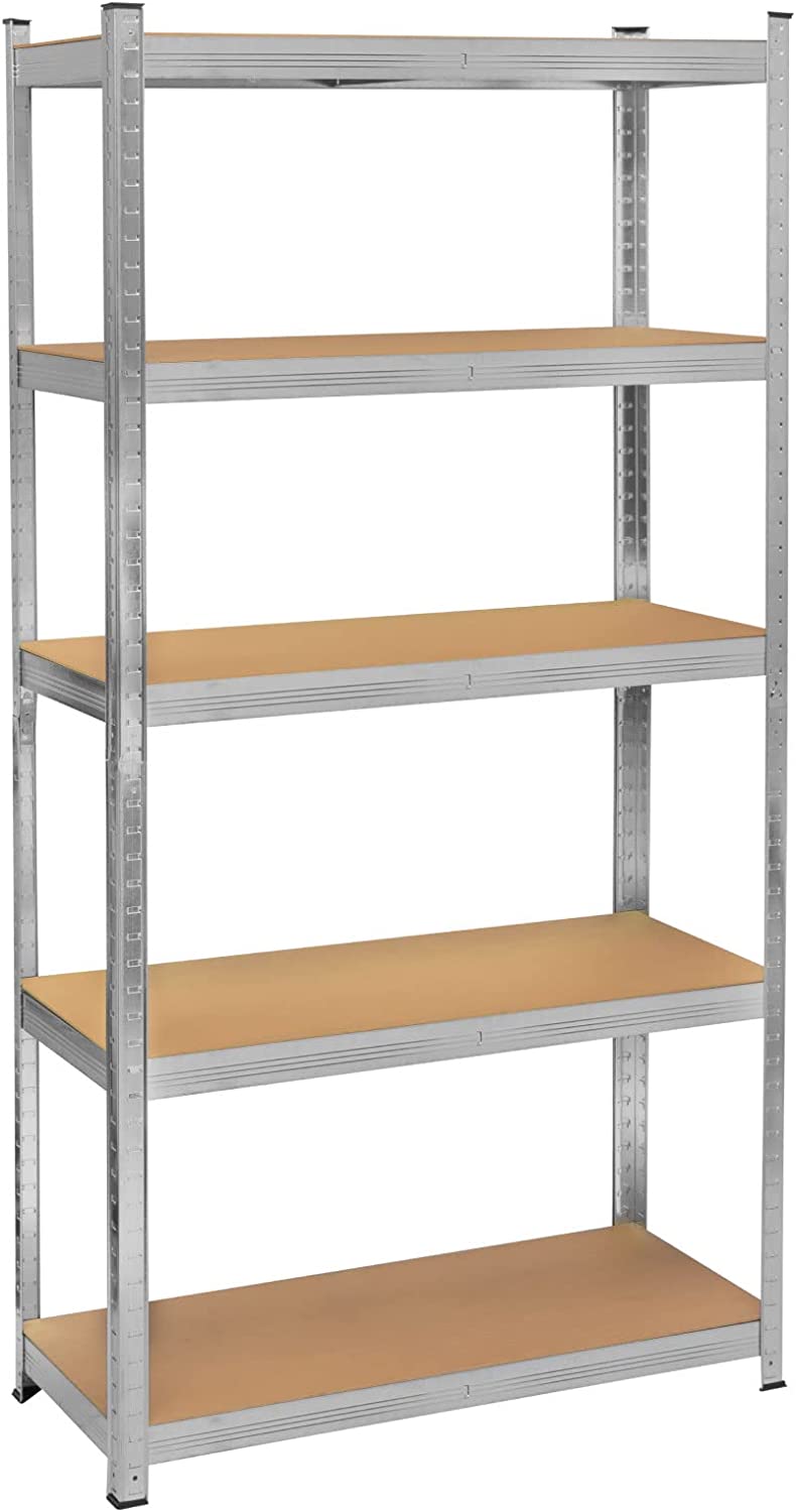 Anaquel Metálico 5 Niveles 90 X 40 X 180 Cm Estantes de Almacenamiento Uso Rudo.