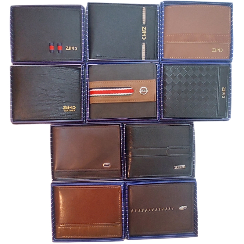 Billetera Cartera para caballero MAYOREO 10 piezas