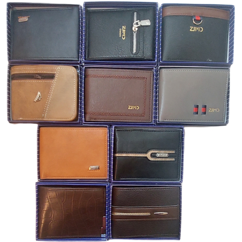 Billetera Cartera para caballero MAYOREO 10 piezas