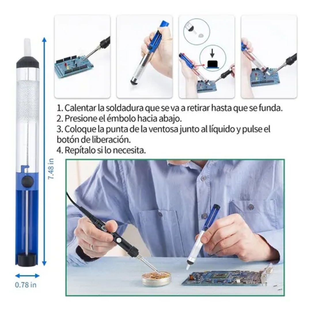 Kit De Soldador Eléctrico C/herramientas, Puntas, Multímetro