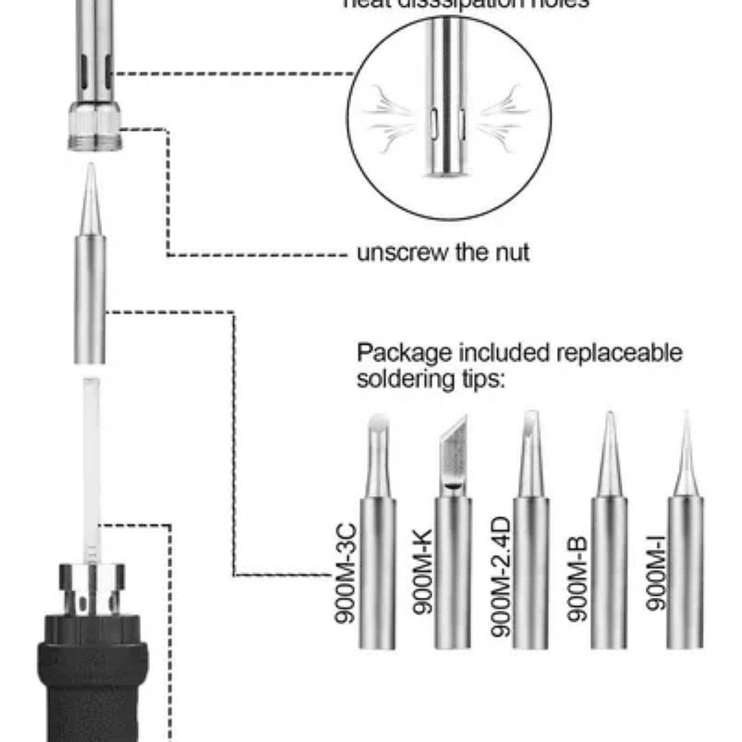 Kit De Soldador Eléctrico C/herramientas, Puntas, Multímetro