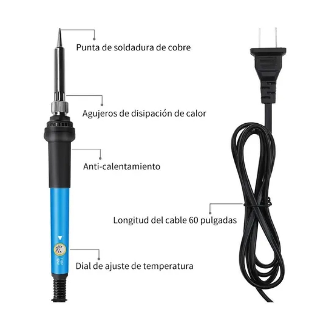 Kit De Soldador Eléctrico C/herramientas, Puntas, Multímetro