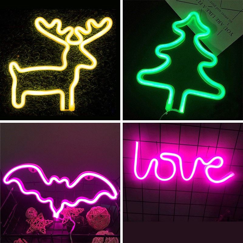 Letrero led neon decoración bar recámara LOVE toda ocasión Artego.