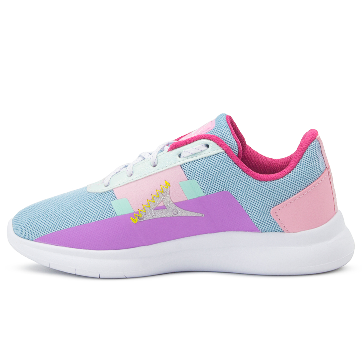 Tenis Para Niña Color Azul Rosa Pirma Estilo 8512 18-21.5