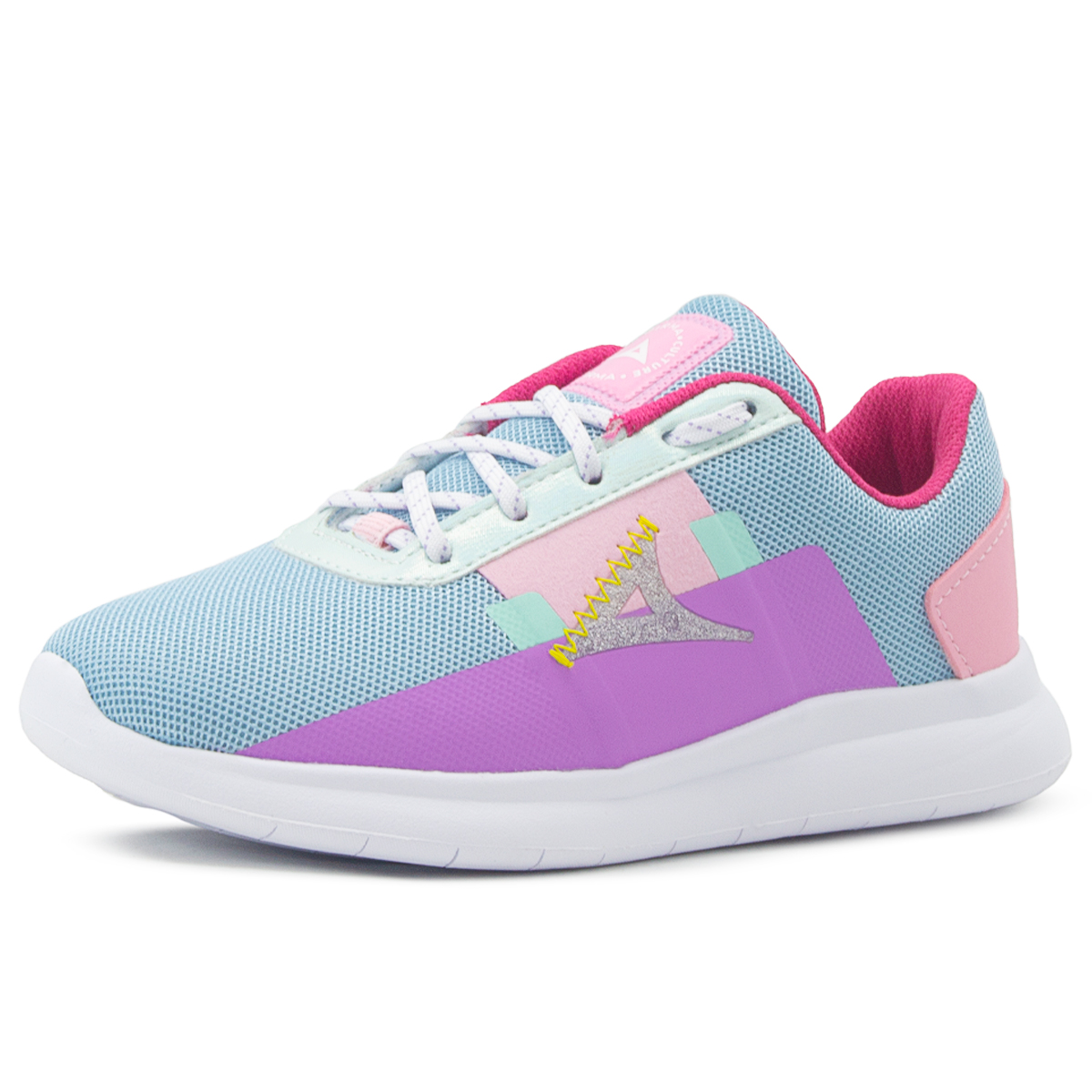 Tenis Para Niña Color Azul Rosa Pirma Estilo 8512 18-21.5