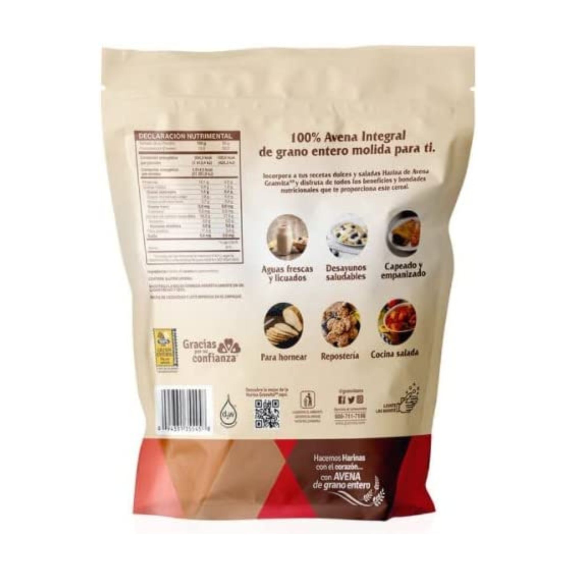 Harina de Avena Granvita 1.5 Kg