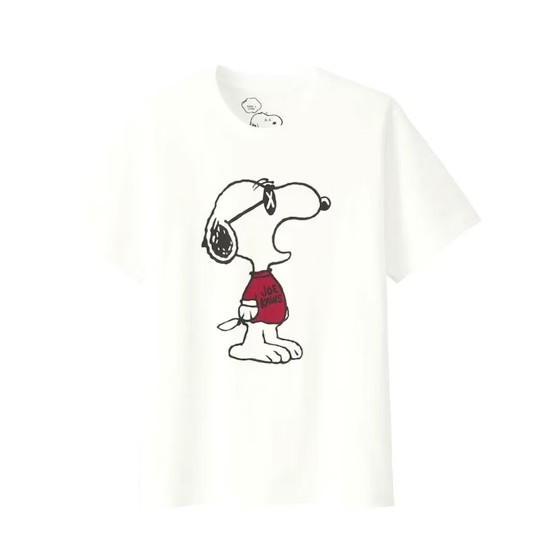 KAWS x Uniqlo x Peanuts Joe Kaws Yawn Tee White
