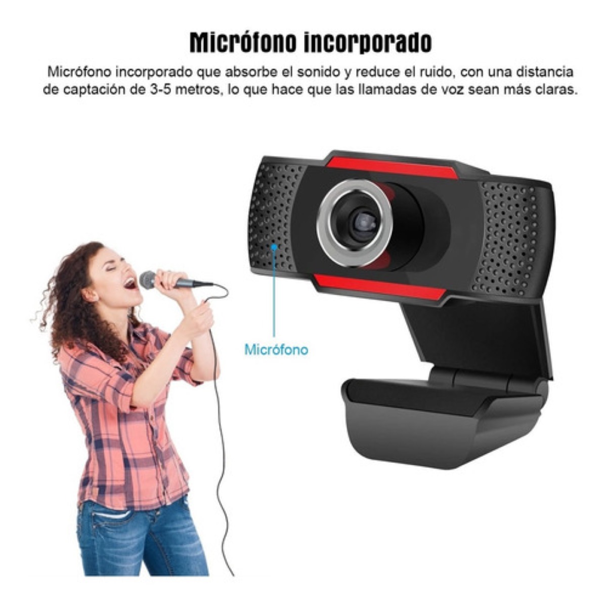 Cámara Web 1080p Hd Cámara USB Con Micrófono Incorporado