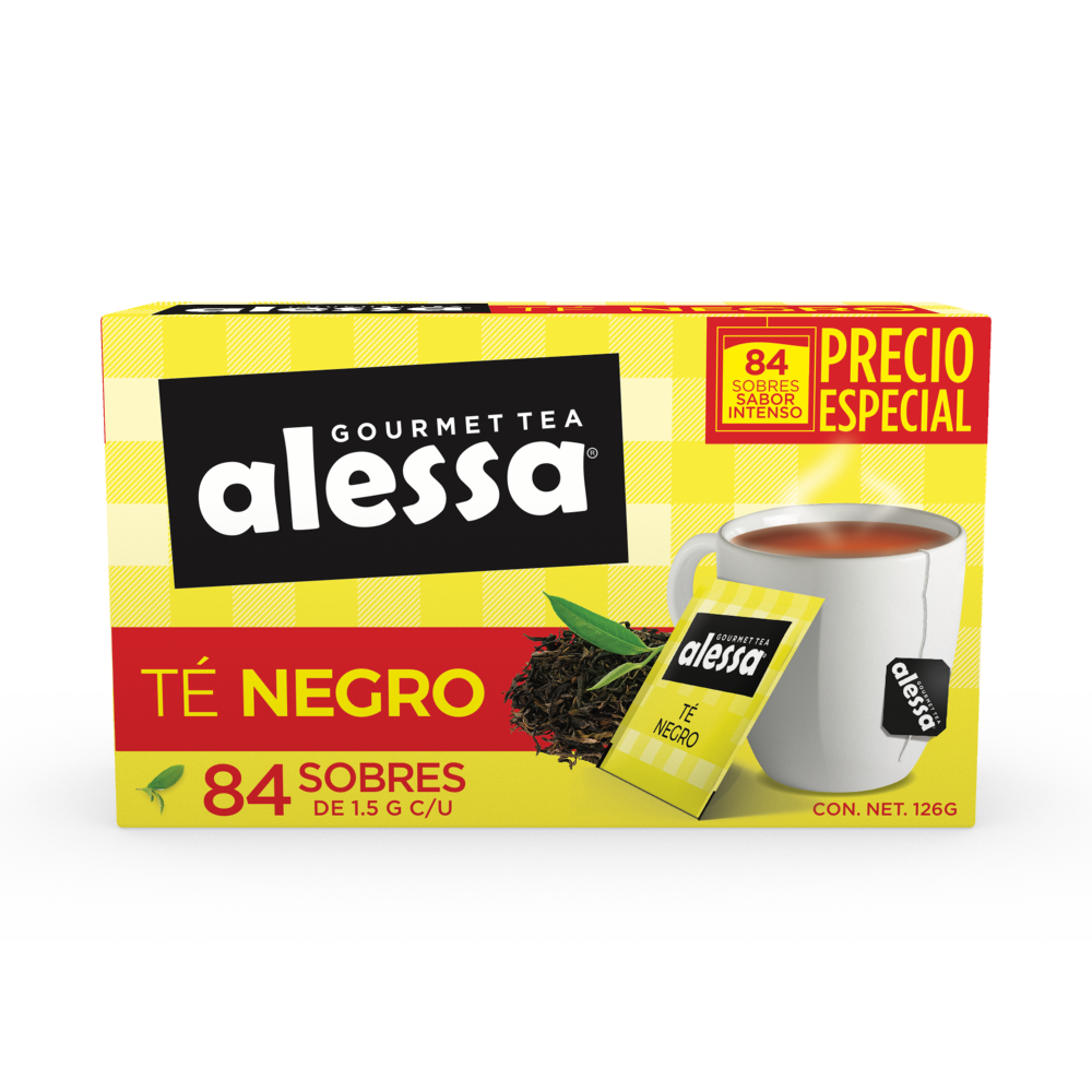 Té Alessa Negro 84 sobres